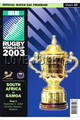 South Africa v Samoa 2003 rugby  Programme